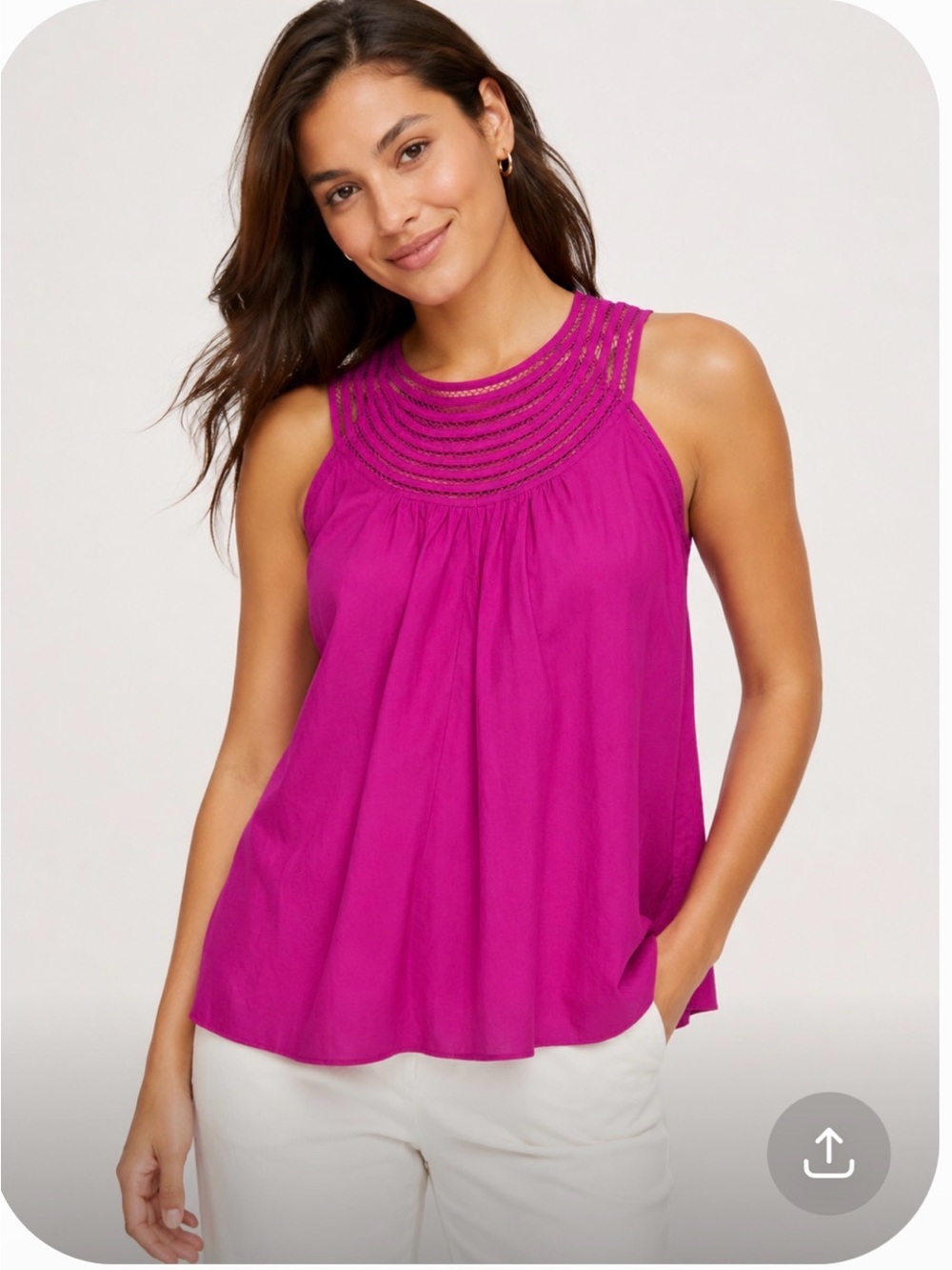 Banana Republic Fuchsia Sleeveless Tank Top